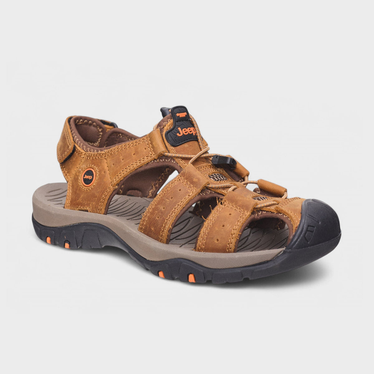 Jeep Sandals Jeep Trackhwack closed lth sandal - brown