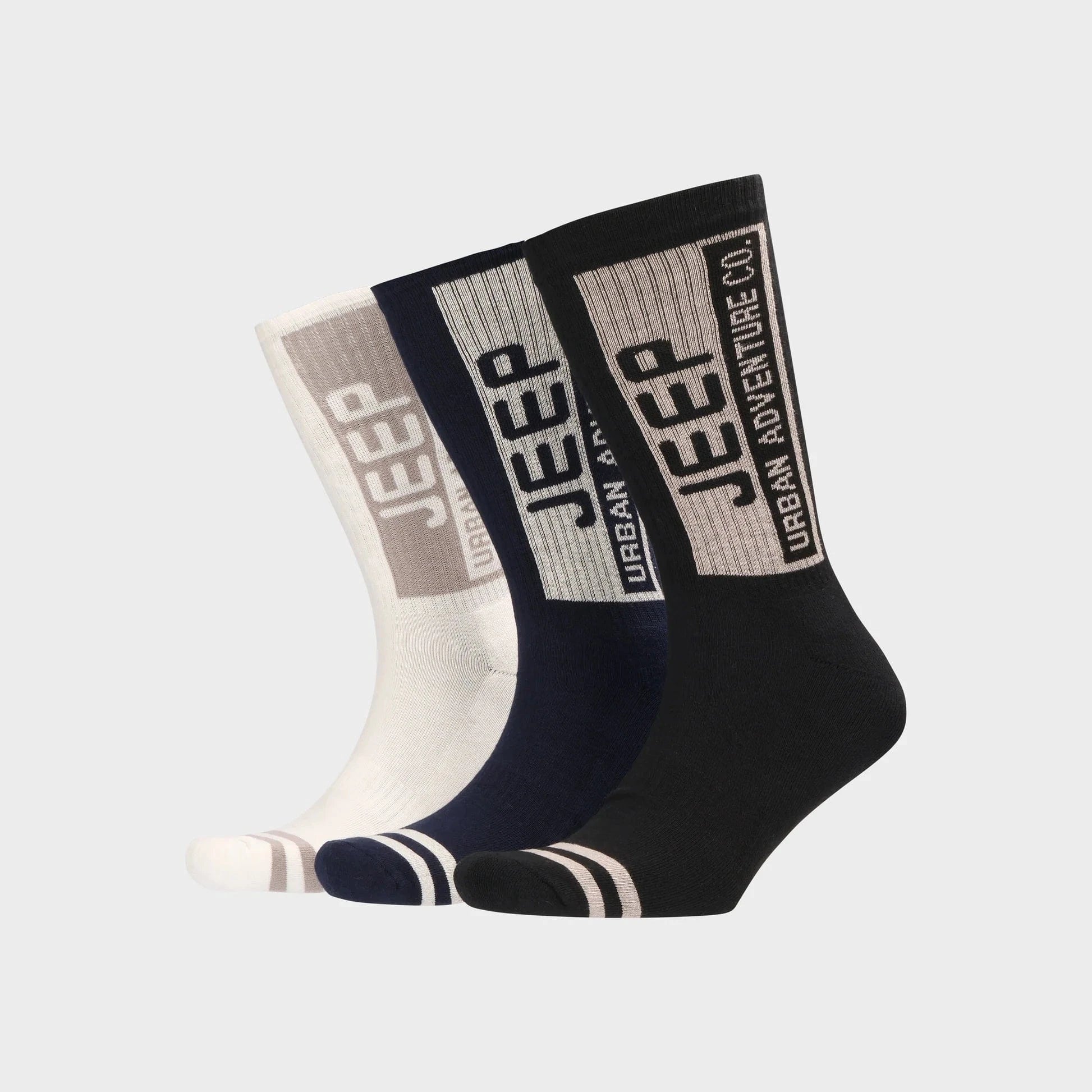 Jeep Socks Jeep 3 Pack Crew Sock