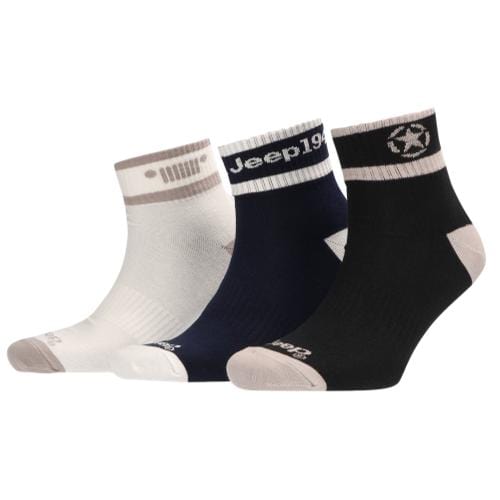 Jeep Socks Jeep Ankle 3 Pack Socks Multi
