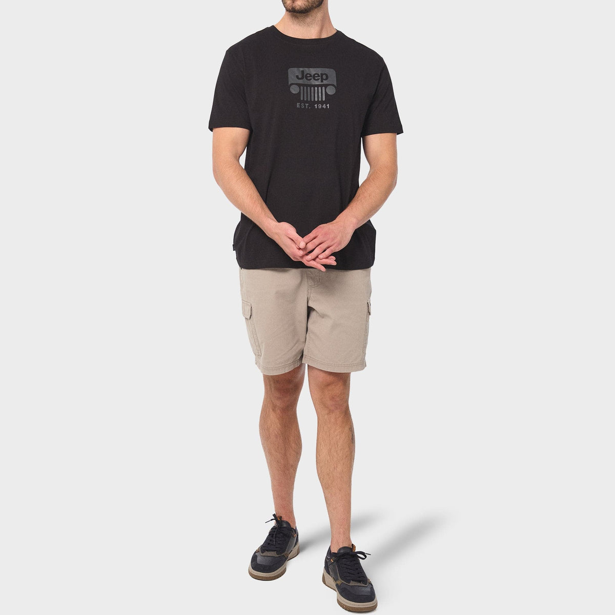 Jeep T Shirt Jeep Men's Core Logo Grill Tee Black