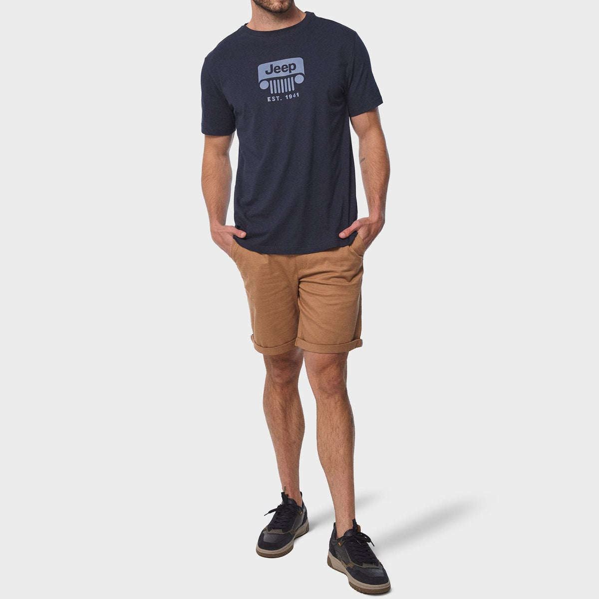 Jeep T Shirt Jeep Men's Core Logo Tee Navy