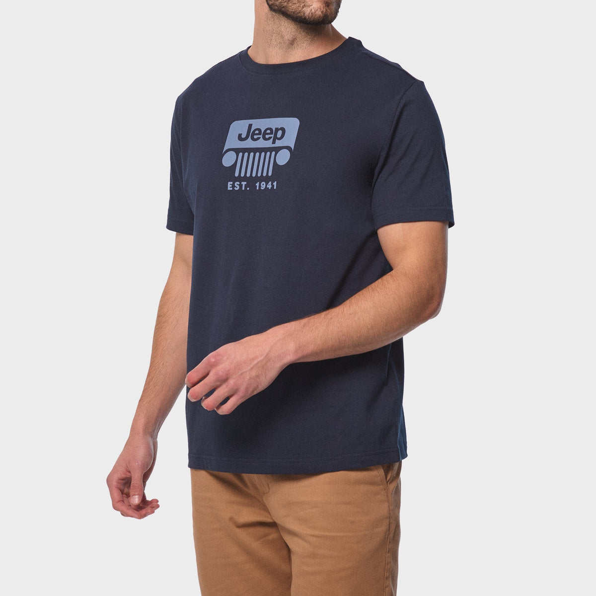 Jeep T Shirt Jeep Men's Core Logo Tee Navy