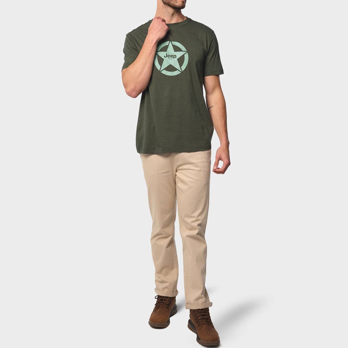 Jeep T Shirt Jeep Men's Core Logo Tee Olive