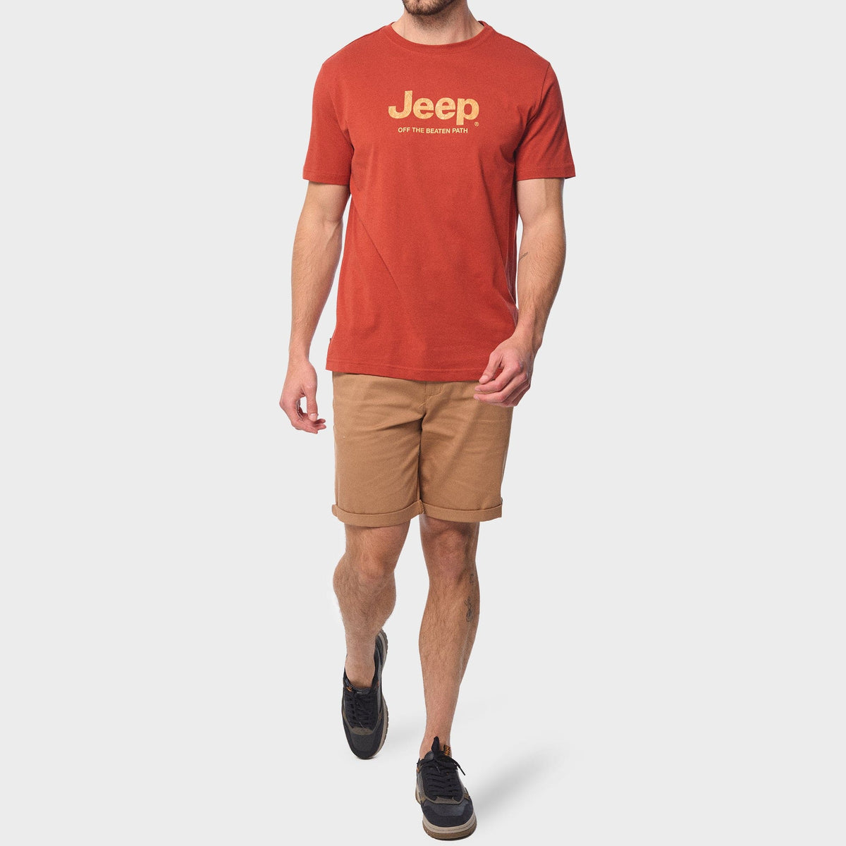 Jeep T Shirt Jeep Men's Core Logo Tee Orange