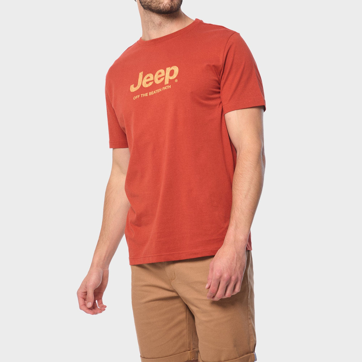 Jeep T Shirt Jeep Men's Core Logo Tee Orange