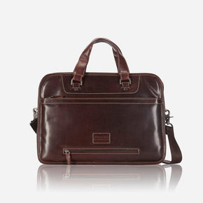 Jekyll & Hide Laptop bag Jekyll & Hide Oxford Medium Leather 15" Laptop Briefcase Espresso (7534230437977)