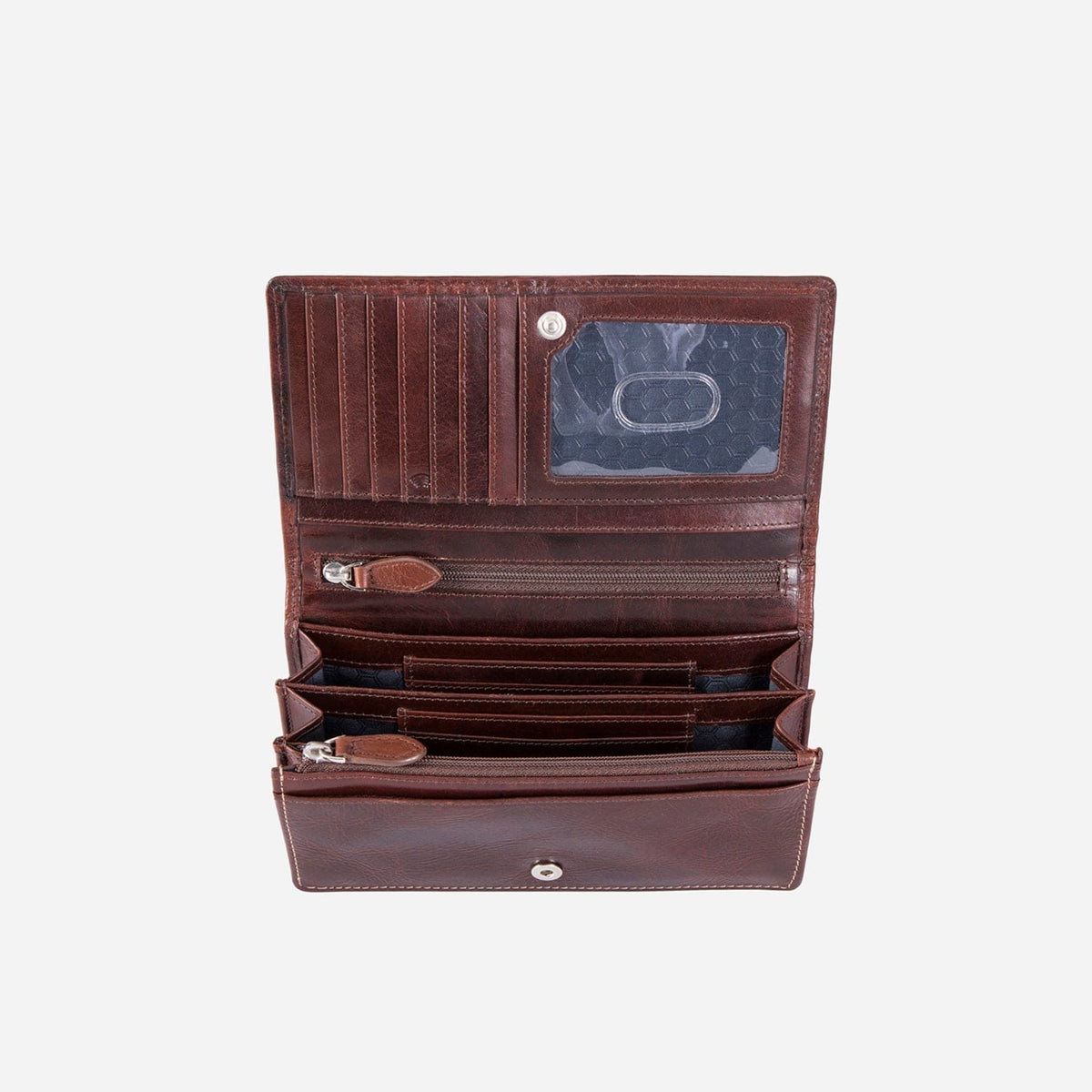 Jekyll & Hide Wallets Jekyll & Hide Oxford Large Leather Purse Coffee