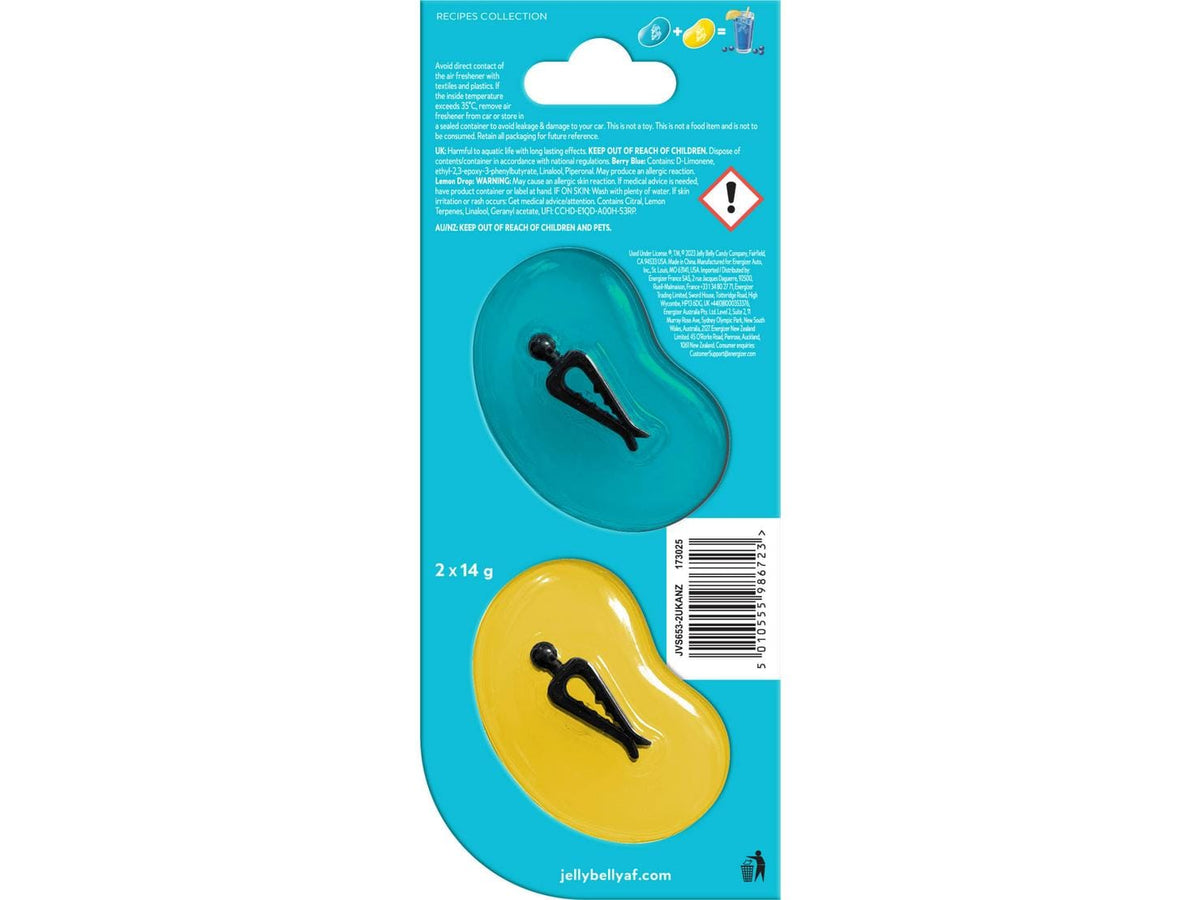 Jelly Belly Air Freshener Jelly Belly Duo Vent Berry Lemonade Air Freshener 868414