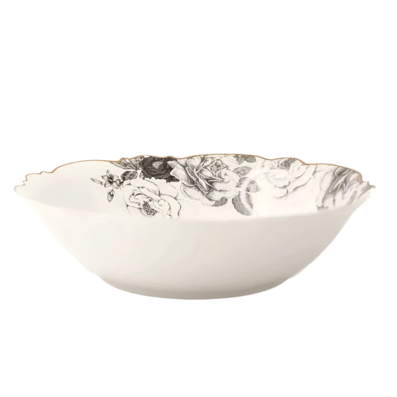Jenna Clifford BOWL Jenna Clifford Black Rose Salad Bowl JC-7241 (7140051255385)