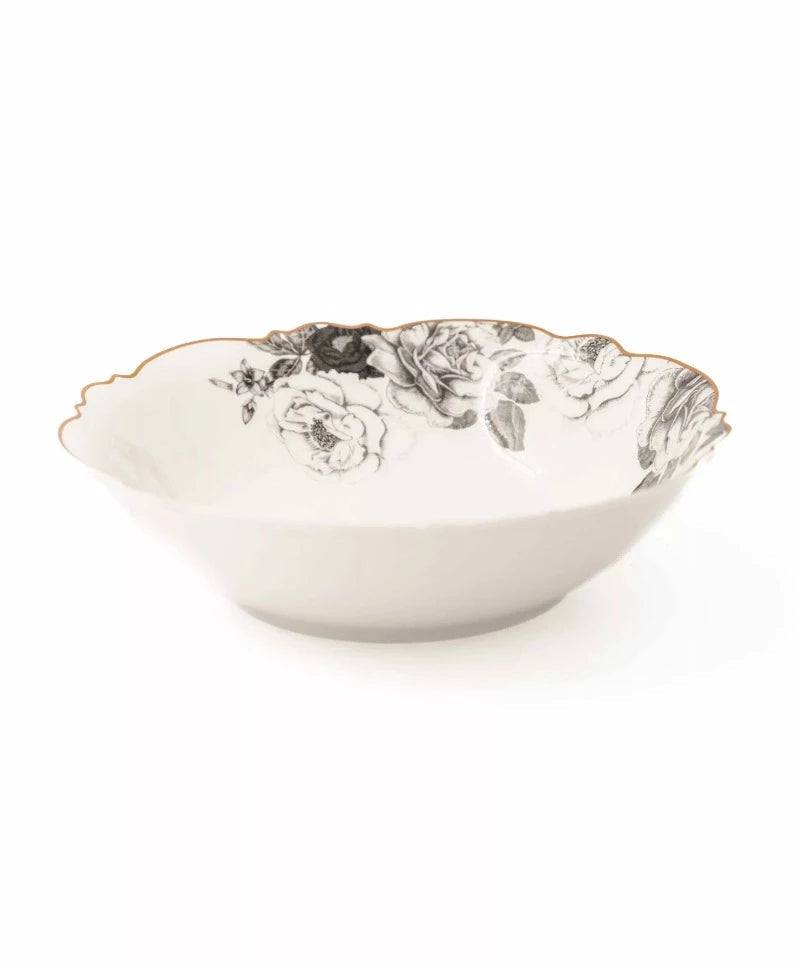Jenna Clifford BOWL Jenna Clifford Black Rose Salad Bowl JC-7241 (7140051255385)