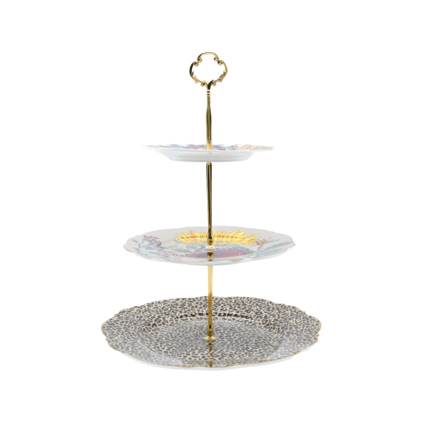 Jenna Clifford Cake Stand Jenna Clifford  Wild Bloom 3-Tier Cake Stand JC-7352