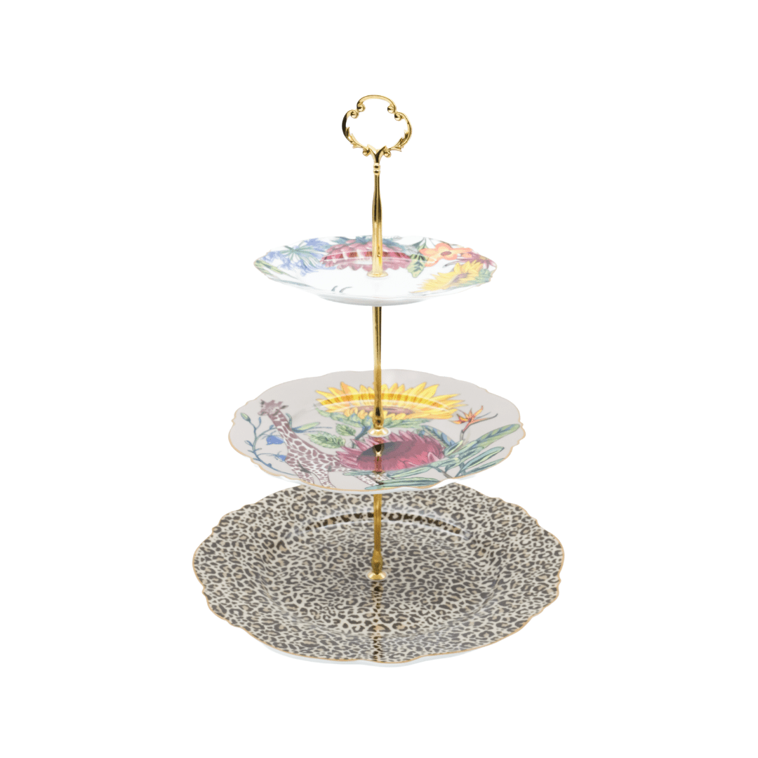 Jenna Clifford Cake Stand Jenna Clifford  Wild Bloom 3-Tier Cake Stand JC-7352
