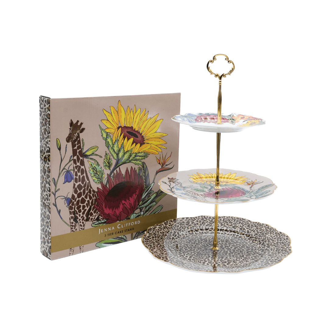Jenna Clifford Cake Stand Jenna Clifford  Wild Bloom 3-Tier Cake Stand JC-7352