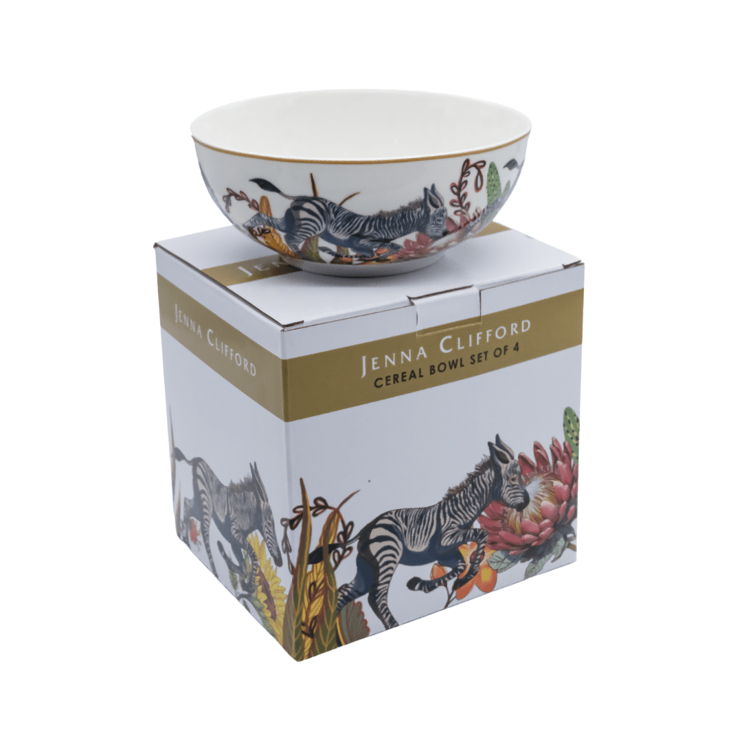 Jenna Clifford Cereal Bowl Jenna Clifford Wild Bloom Cereal Bowl 16cm Set of 4