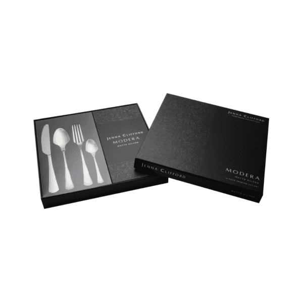 Jenna Clifford Cutlery Jenna Clifford Modera 16-Piece Cutlery Set Matte Silver JC-7406