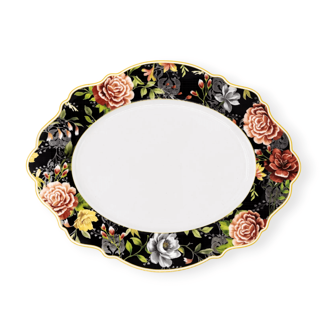 Jenna Clifford Dinner Plate Jenna Clifford Botanica Rose Oval Platter JC-7263 (7302253379673)