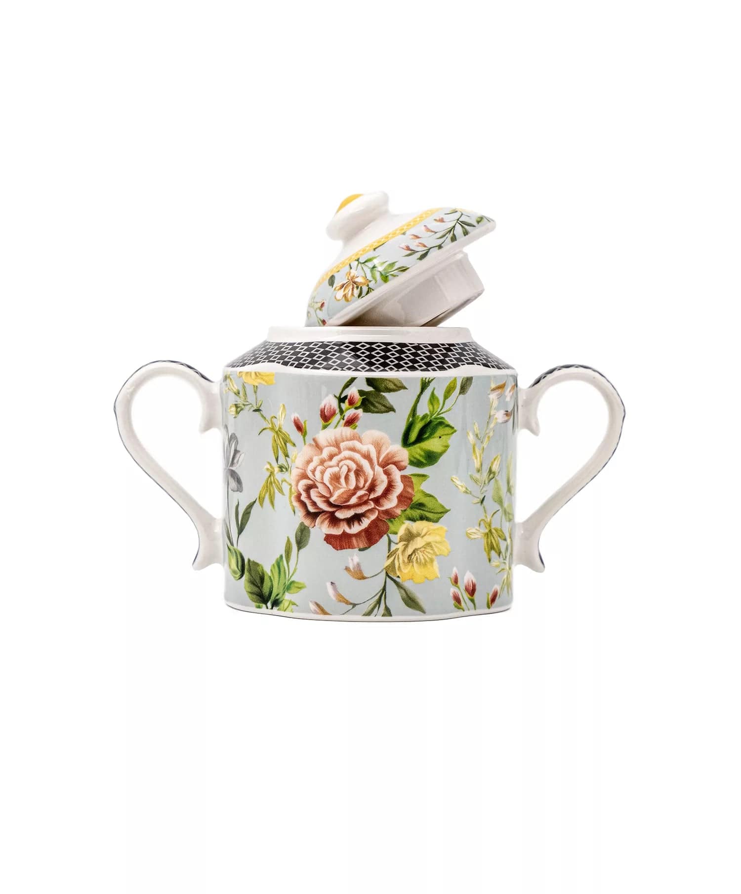 Jenna Clifford Dinner Plate Jenna Clifford Botanica Rose Sugar Pot JC-7259 (7302245285977)