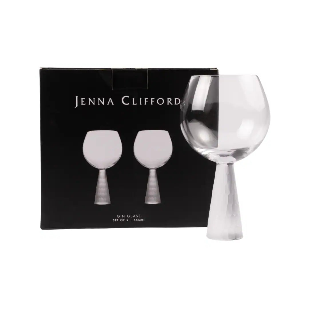 Jenna Clifford Glass Jenna Clifford Gin Glass With Etched Stem Set Of 2 555ml JC-7341