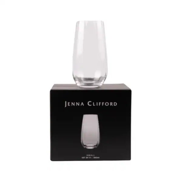 Jenna Clifford Glass Jenna Clifford Optic Hi-ball Set Of 4 585ml JC-7336