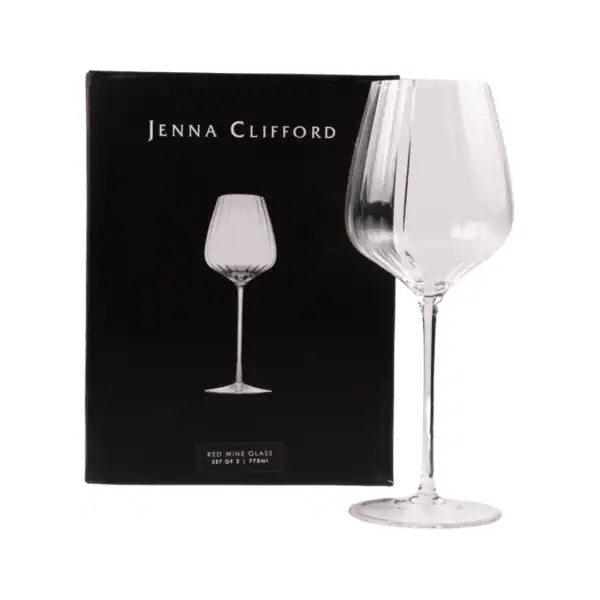 Jenna Clifford Glass Jenna Clifford Optic Red Wine Set Of 2 775ml JC-7333