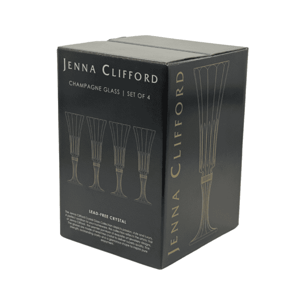 Jenna Clifford Glass Jenna Clifford Prism Champagne Set Of 4 150ml JC-7374