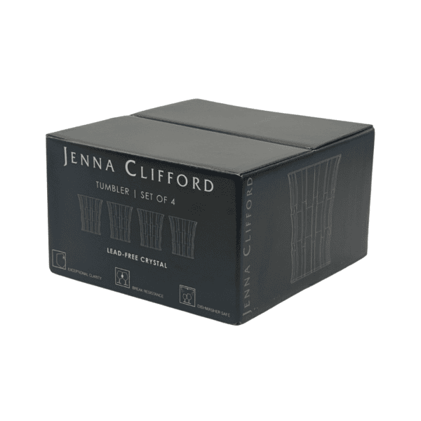 Jenna Clifford Glass Jenna Clifford Prism Tumbler Set Of 4 200ml JC-7378