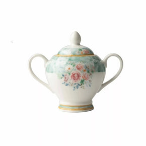 Jenna Clifford Jenna Clifford Green Floral Sugar Pot JC7116 (2061544325209)