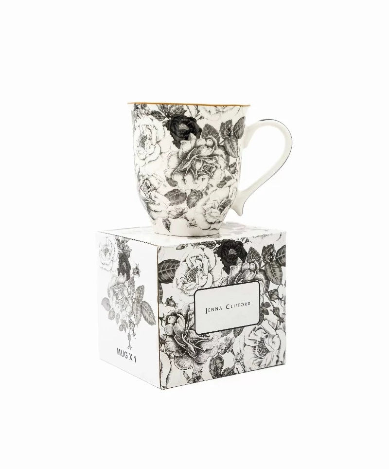 Jenna Clifford MUG Jenna Clifford Black Rose Mug  JC-7235 (7140047650905)