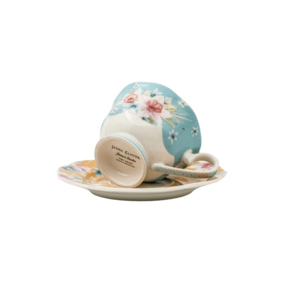 Jenna Clifford MUGS Jenna Clifford Jenna’s Garden Cup and Saucer JC-7268 (7750510477401)