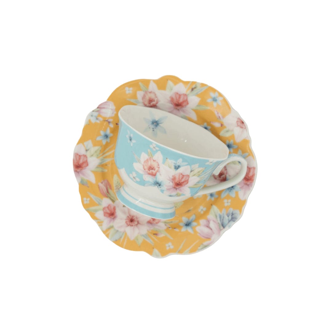 Jenna Clifford MUGS Jenna Clifford Jenna’s Garden Cup and Saucer JC-7268 (7750510477401)