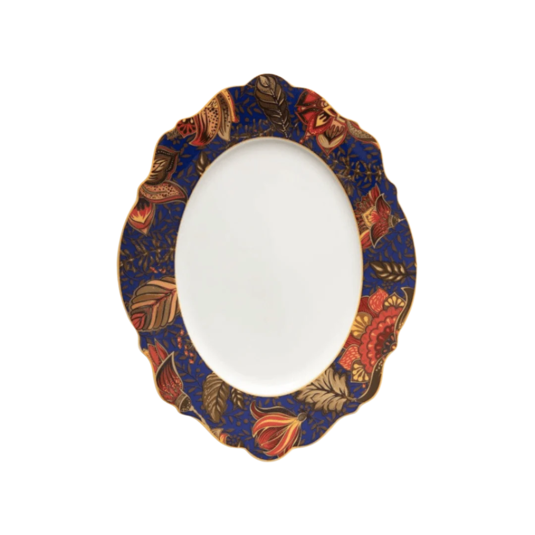 Jenna Clifford Platter Jenna Clifford Blue Fern Oval Platter JC-7172 (2061821280345)