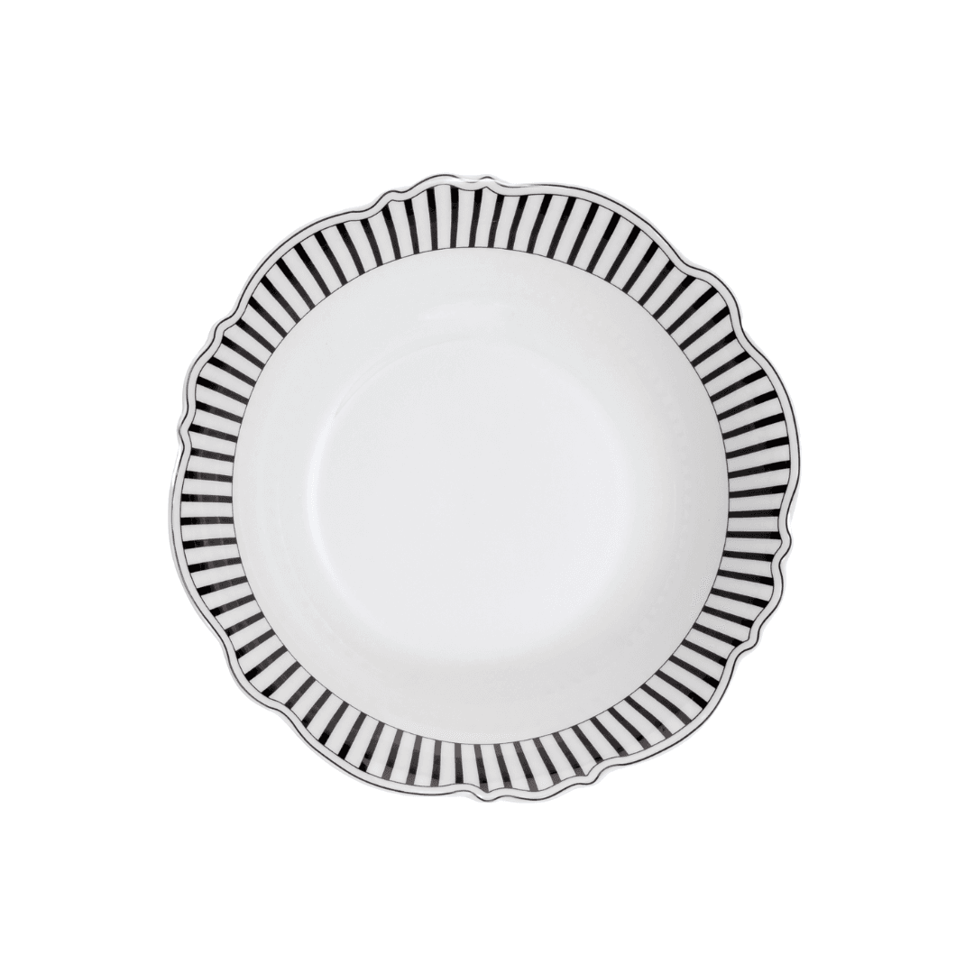 Jenna Clifford Salad Bowl Jenna Clifford Ivory Noir Salad Bowl 900ml JC-7388