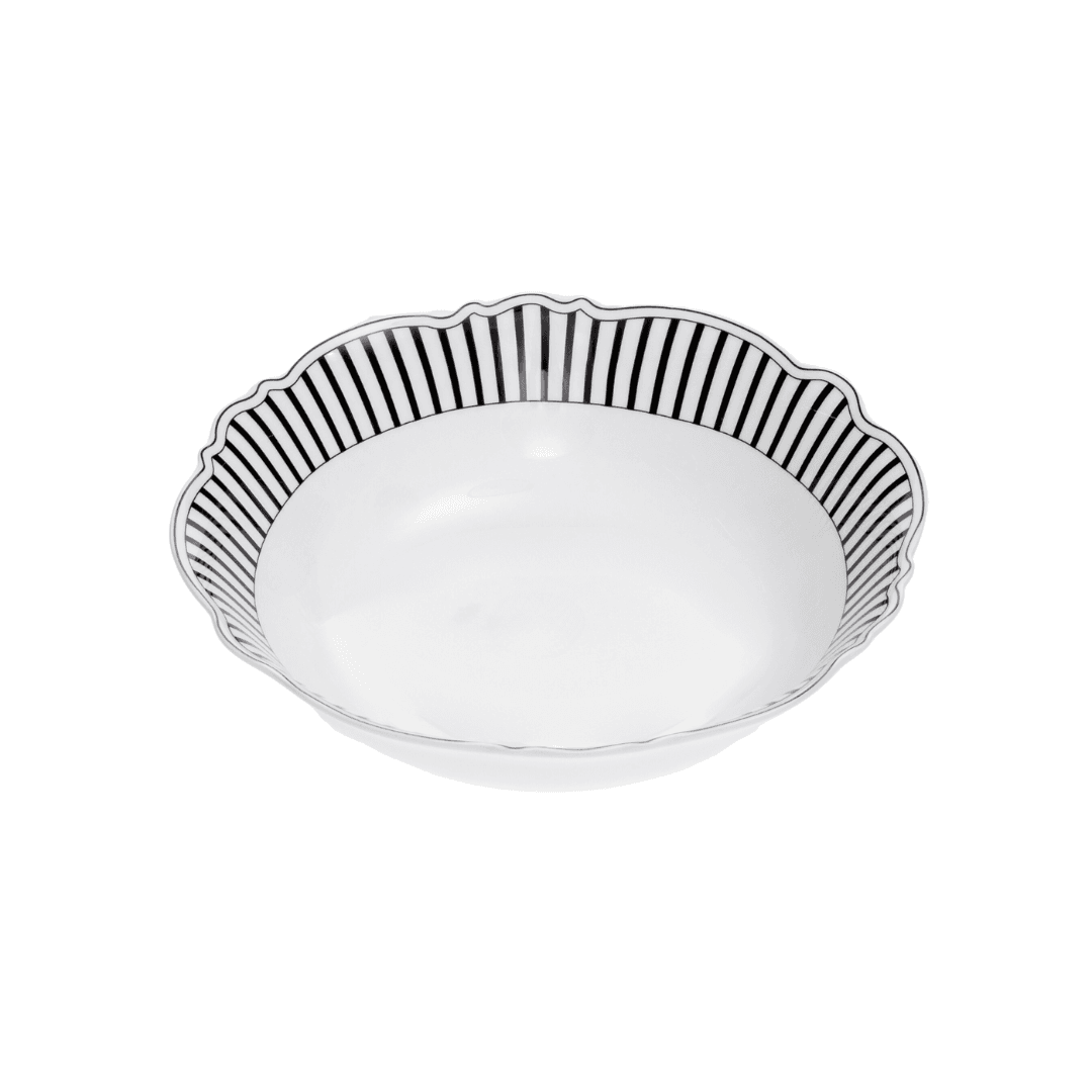 Jenna Clifford Salad Bowl Jenna Clifford Ivory Noir Salad Bowl 900ml JC-7388