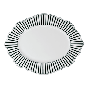 Jenna Clifford Serving Platter Jenna Clifford  Ivory Noir Oval Platter 35cm JC-7389