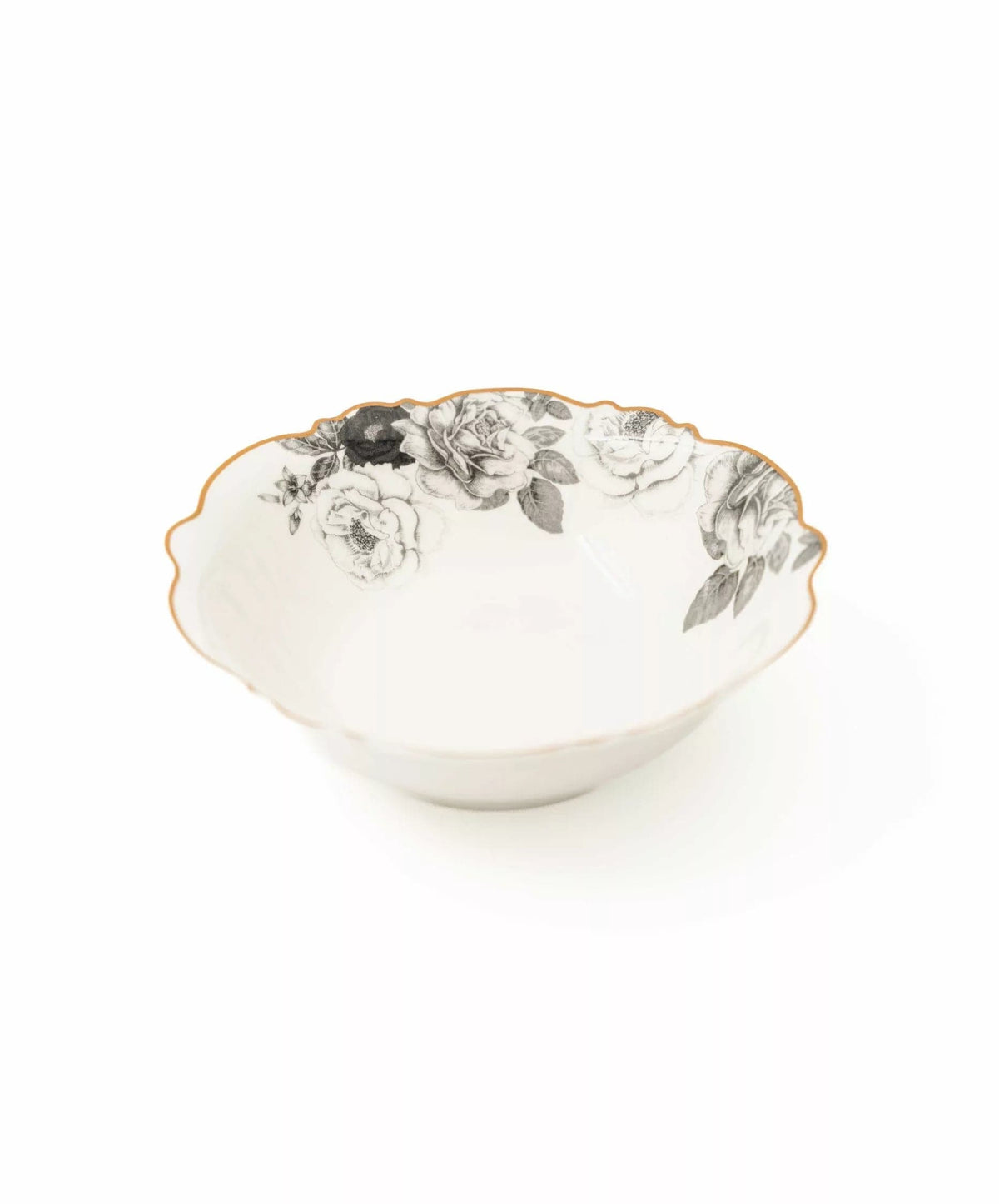 Jenna Clifford Side Plate Jenna Clifford Black Rose Cereal Bowl Set of 4 (7140046340185)