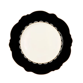 Jenna Clifford Side Plate Jenna Clifford Black Rose Dinner Plate Set of 4 (7140041818201)