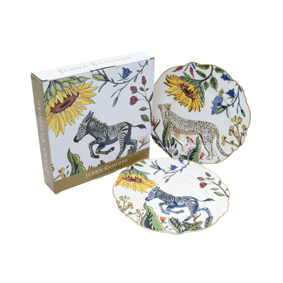 Jenna Clifford Side Plate Jenna Clifford Wild Bloom Side Plate 21cm Set of 4