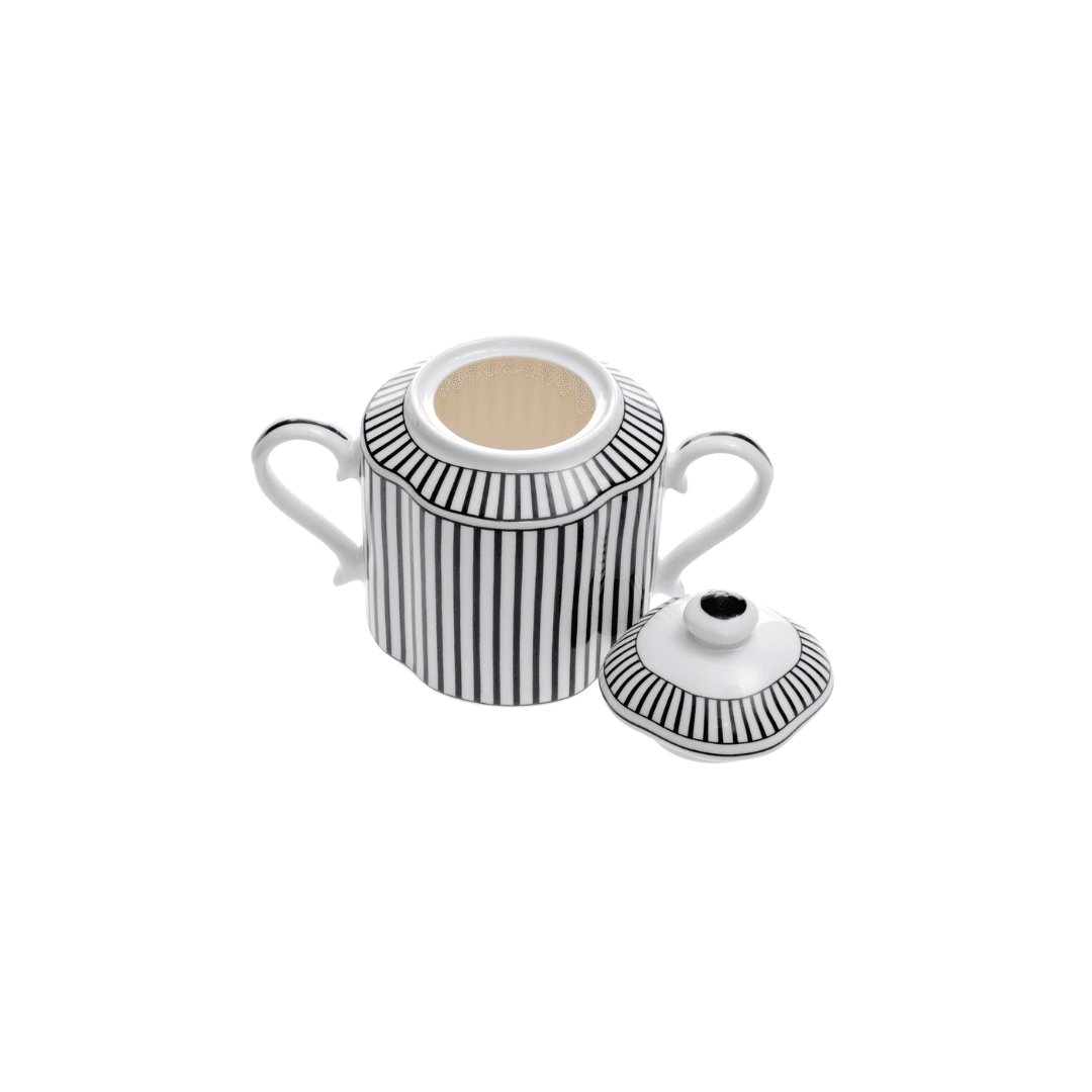Jenna Clifford Suger Pot Jenna Clifford Ivory Noir Sugar Pot 350ml JC-7385