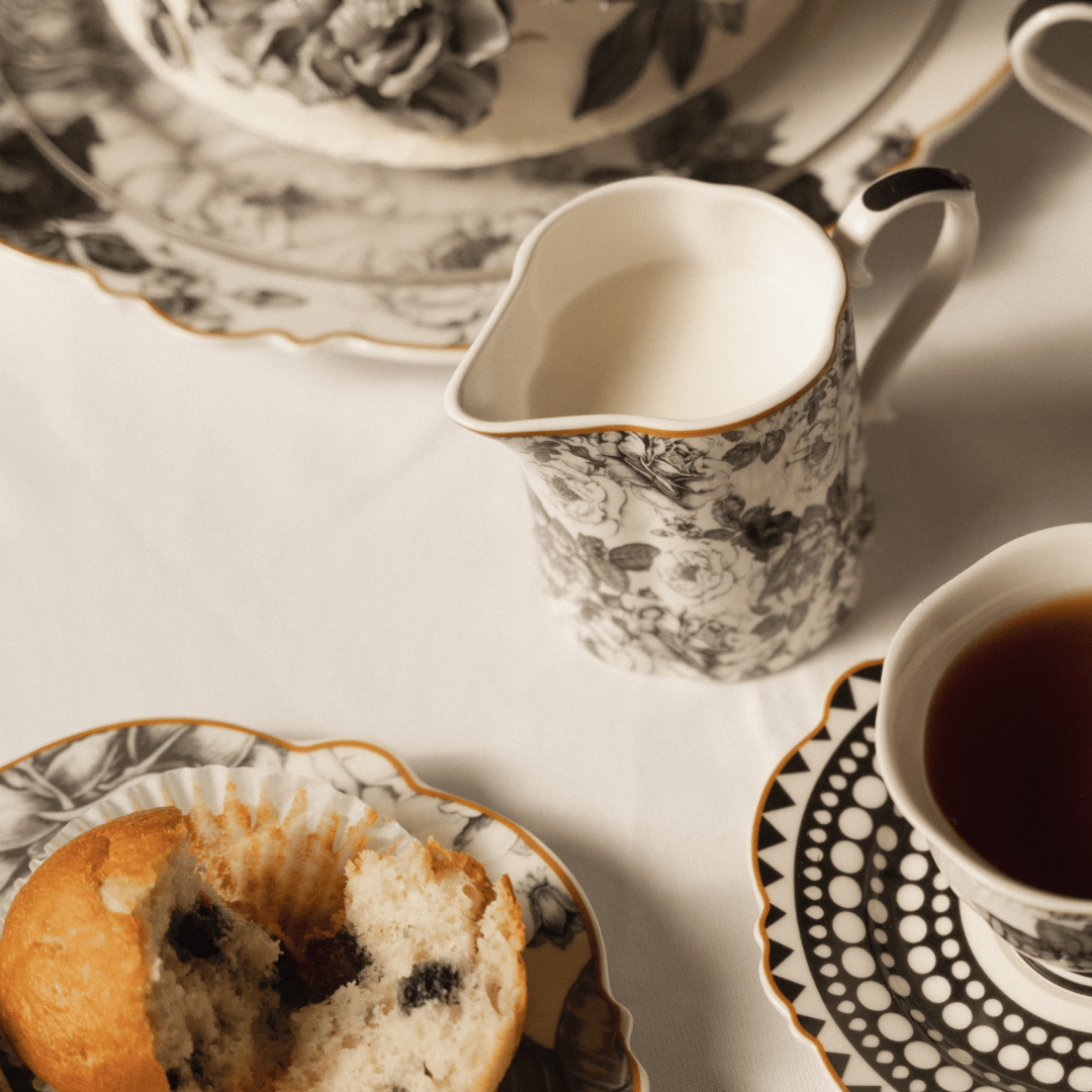 Jenna Clifford Teapot Jenna Clifford Black Rose Creamer JC-7239 (7140055482457)