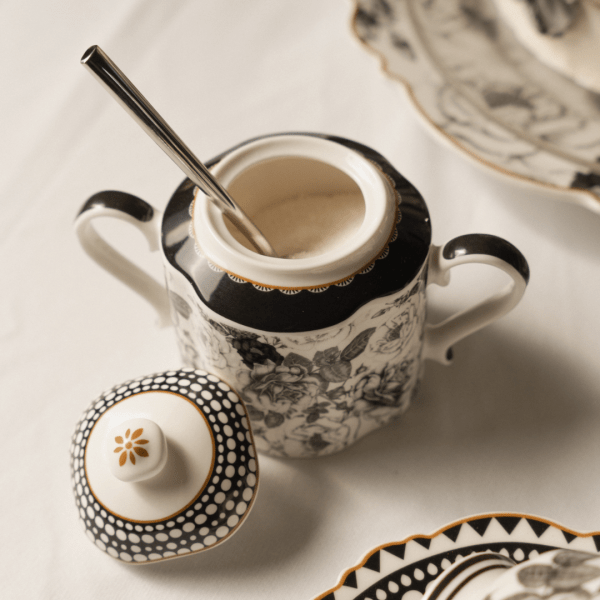 Jenna Clifford Teapot Jenna Clifford Black Rose Sugar Pot 350ml JC-7238 (7140054204505)