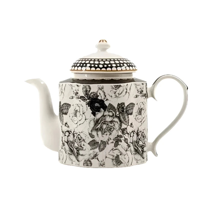 Jenna Clifford Teapot Jenna Clifford Black Rose Tea Pot JC-7237 (7140052664409)