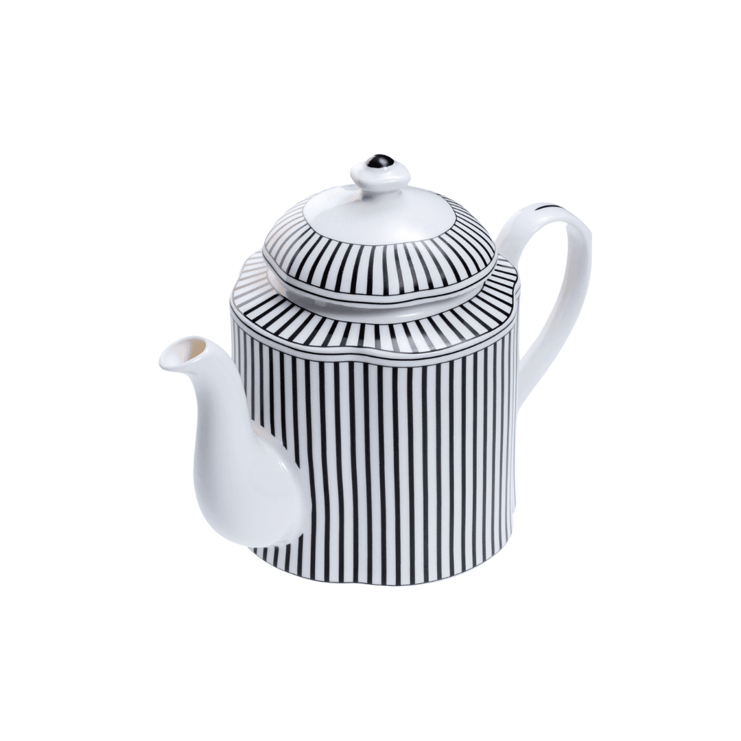 Jenna Clifford Teapot Jenna Clifford Ivory Noir Teapot 1200ml JC-7384