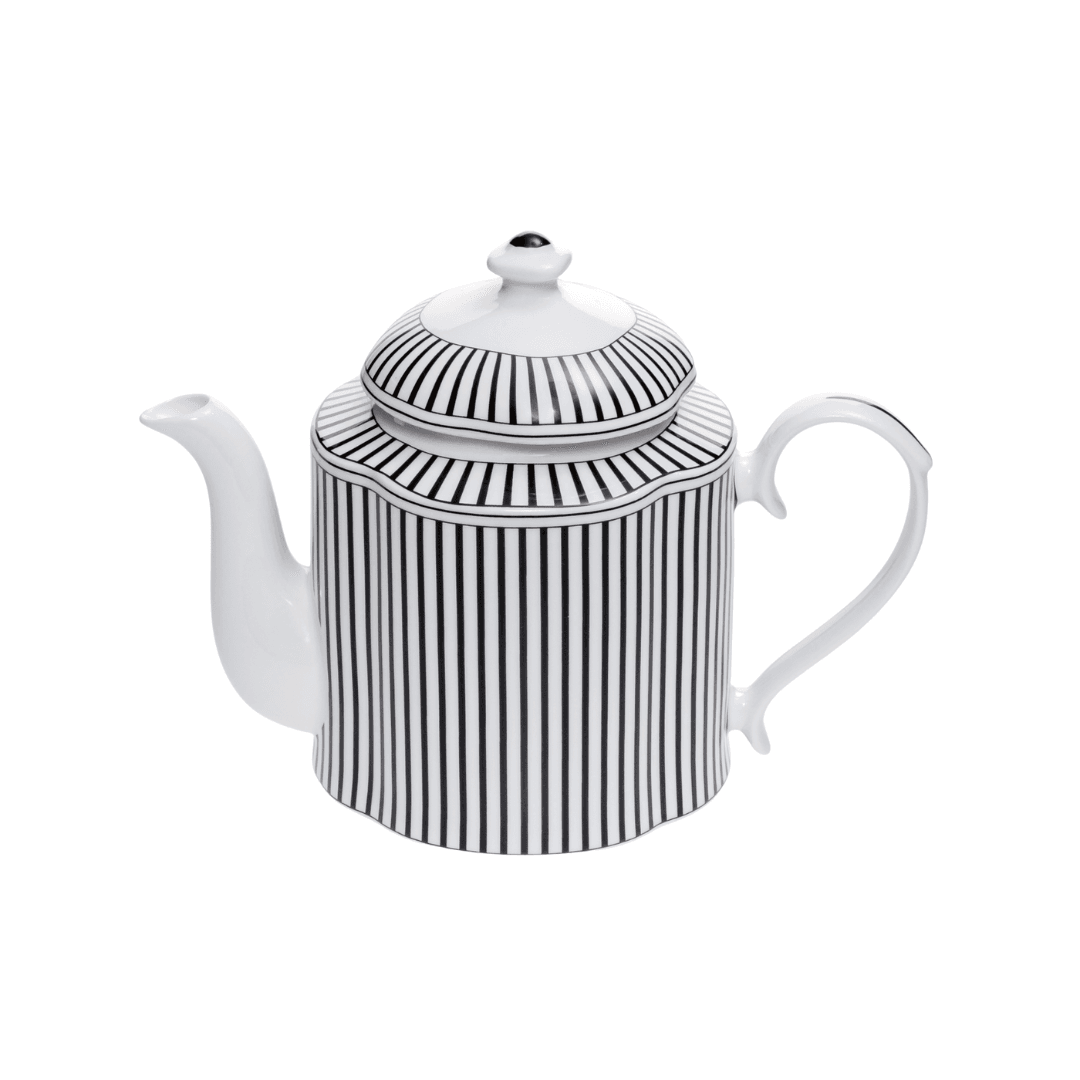 Jenna Clifford Teapot Jenna Clifford Ivory Noir Teapot 1200ml JC-7384