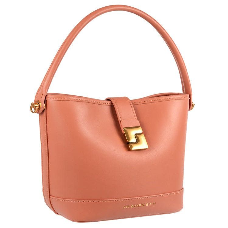 Jo Borkett Ladies Handbags Jo Borkett Chelsea Bucket Bag Tan JBH103292