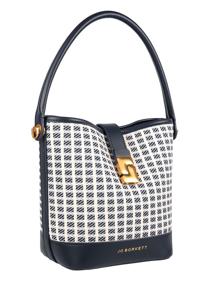 Jo Borkett Ladies Handbags Jo Borkett Jacquard Bucket Bag JBH103296 (7808358940761)
