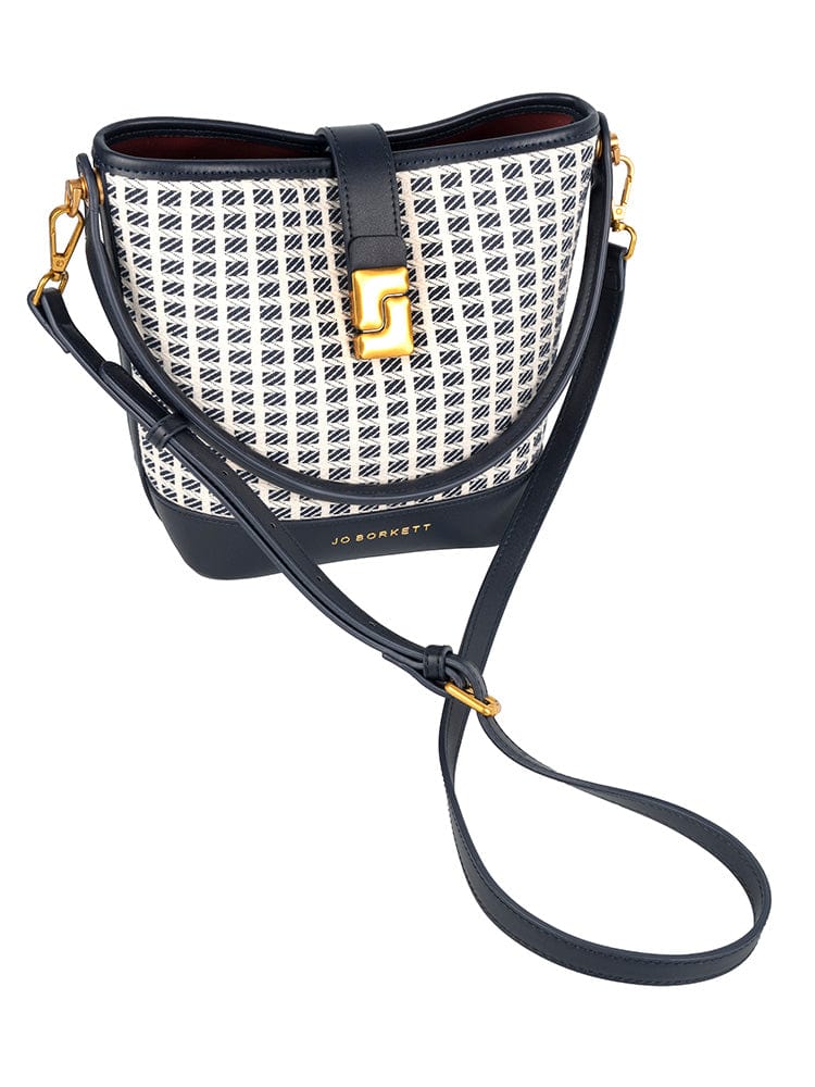 Jo Borkett Ladies Handbags Jo Borkett Jacquard Bucket Bag JBH103296 (7808358940761)