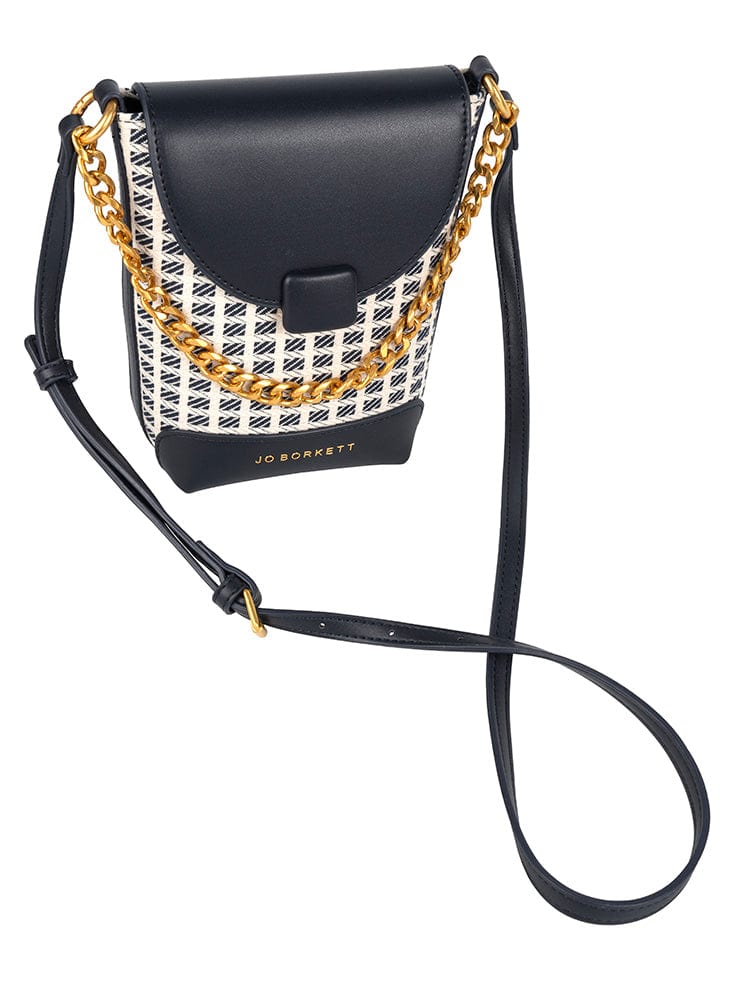Jo Borkett Ladies Handbags Jo Borkett Jacquard Small Crossbody Sling JBH103256