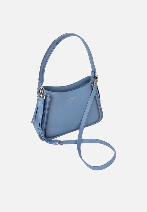 Jo Borkett Ladies Handbags JO Borkett Kai Shoulderbag Blue JBH116056