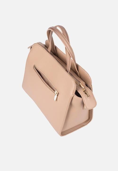 Jo Borkett Ladies Handbags JO Borkett Kai Top Handlebag Tan JBH116102