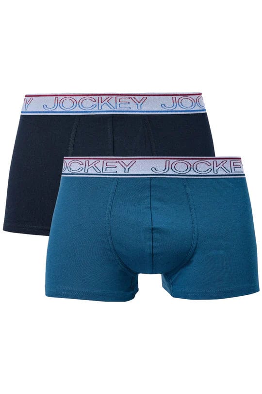 Jockey Underwear Jockey 2 PK Plain New Gen Short Leg Trunk (7809088159833)